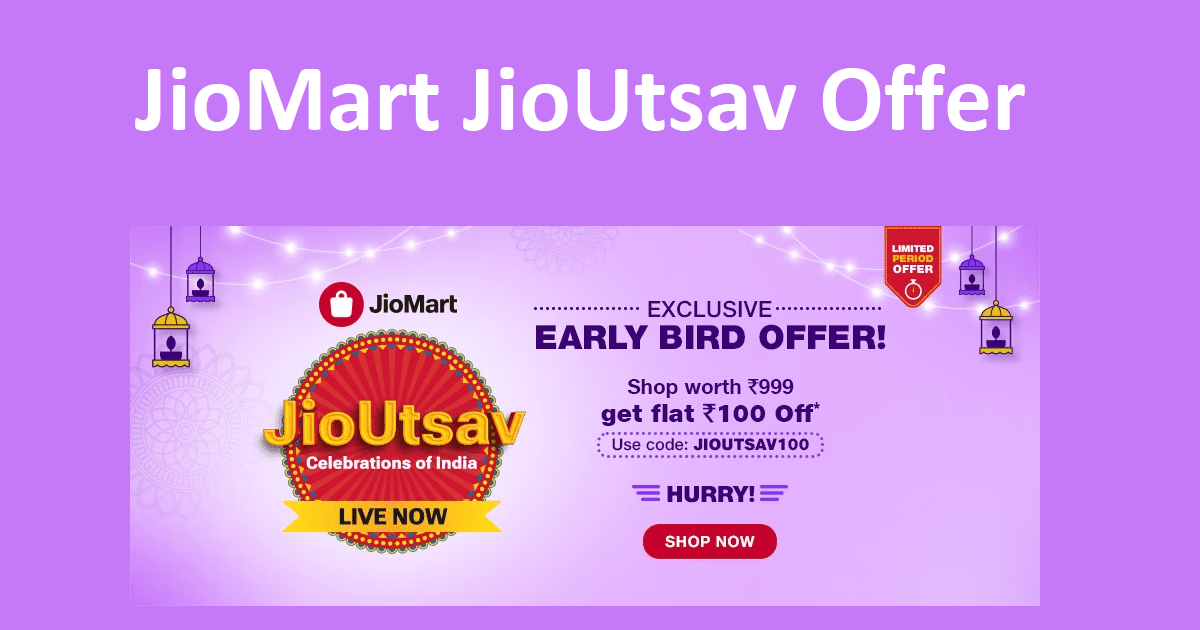 JioMart JioUtsav Offer Get Up to 80% Discount
