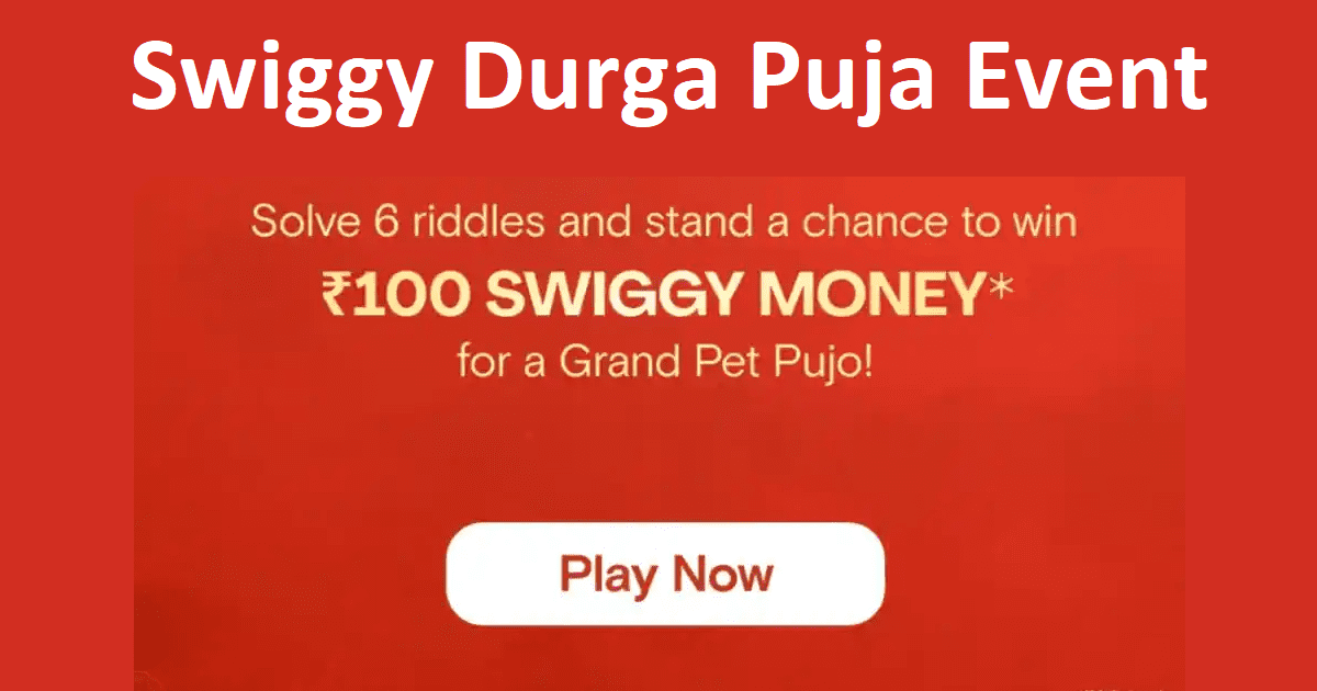 Swiggy Durga Puja Event Get Free ₹100 Credit