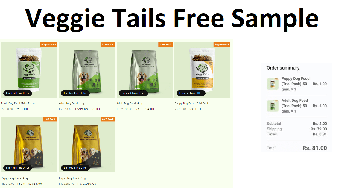 Veggie Tails Free Sample