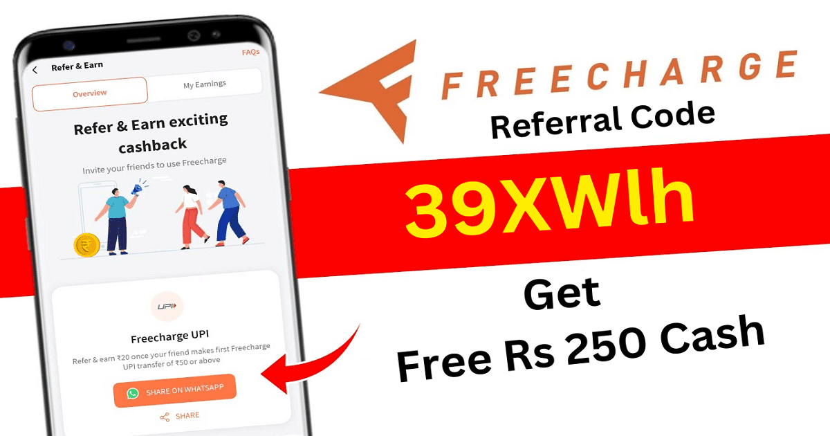 Freecharge Referral Code Get Free Rs 50 Cash Bonus