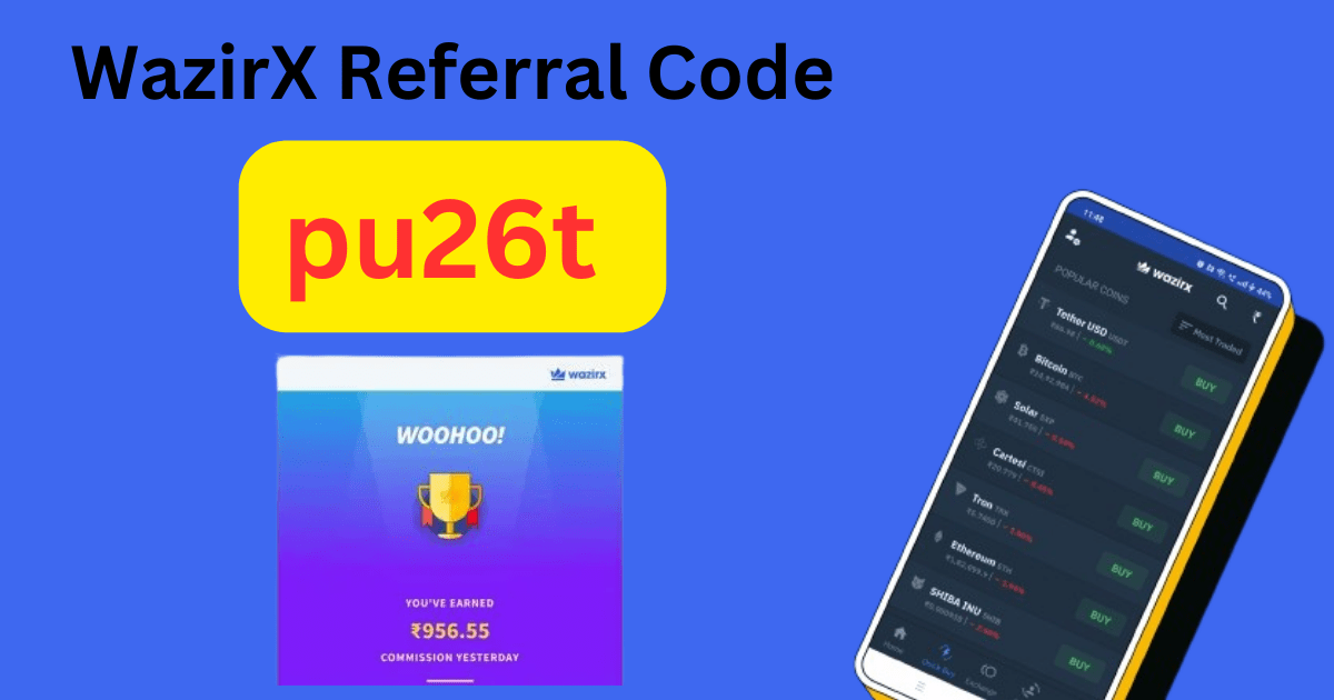 WazirX Referral Code pu26t Get Free WRX Token