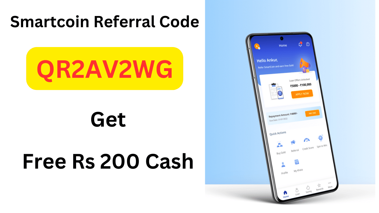 Smartcoin Referral Code Get Free ₹200 Cash Bonus
