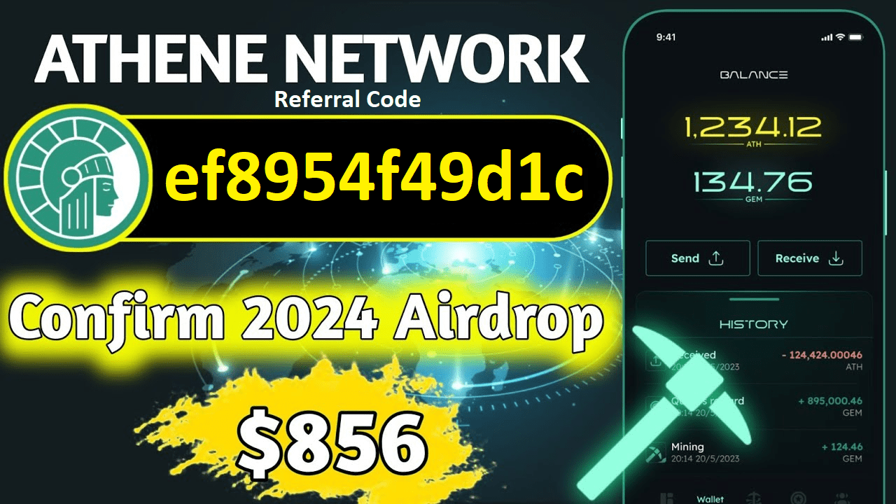 Athene Network Referral Code to Get Free ATH Token