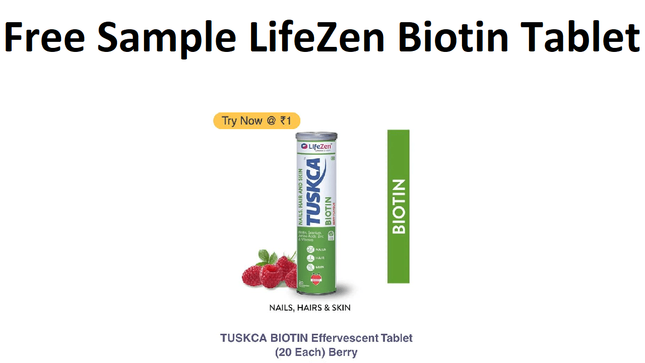 How to Get LifeZen Biotin Tablet Free Sample worth ₹450