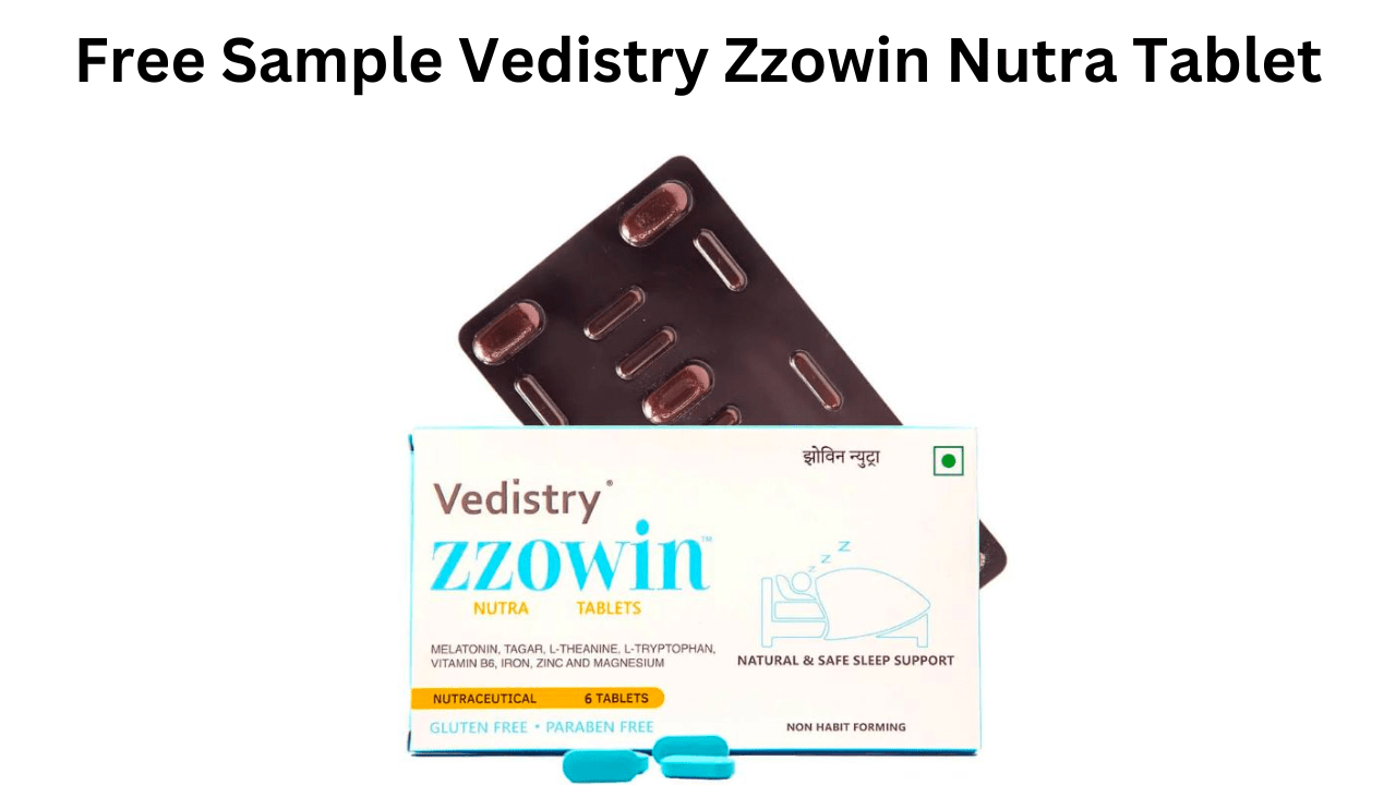 Free Sample Vedistry Zzowin Nutra Tablet for Sleep