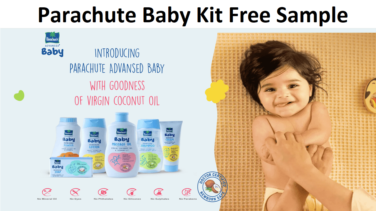 Get Free Sample Baby Parachute Advanced 6 Baby Kit