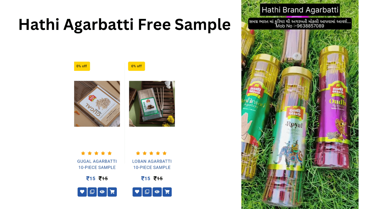 Hathi Agarbatti Free Sample at Just Rs 15 [Free Delivery]