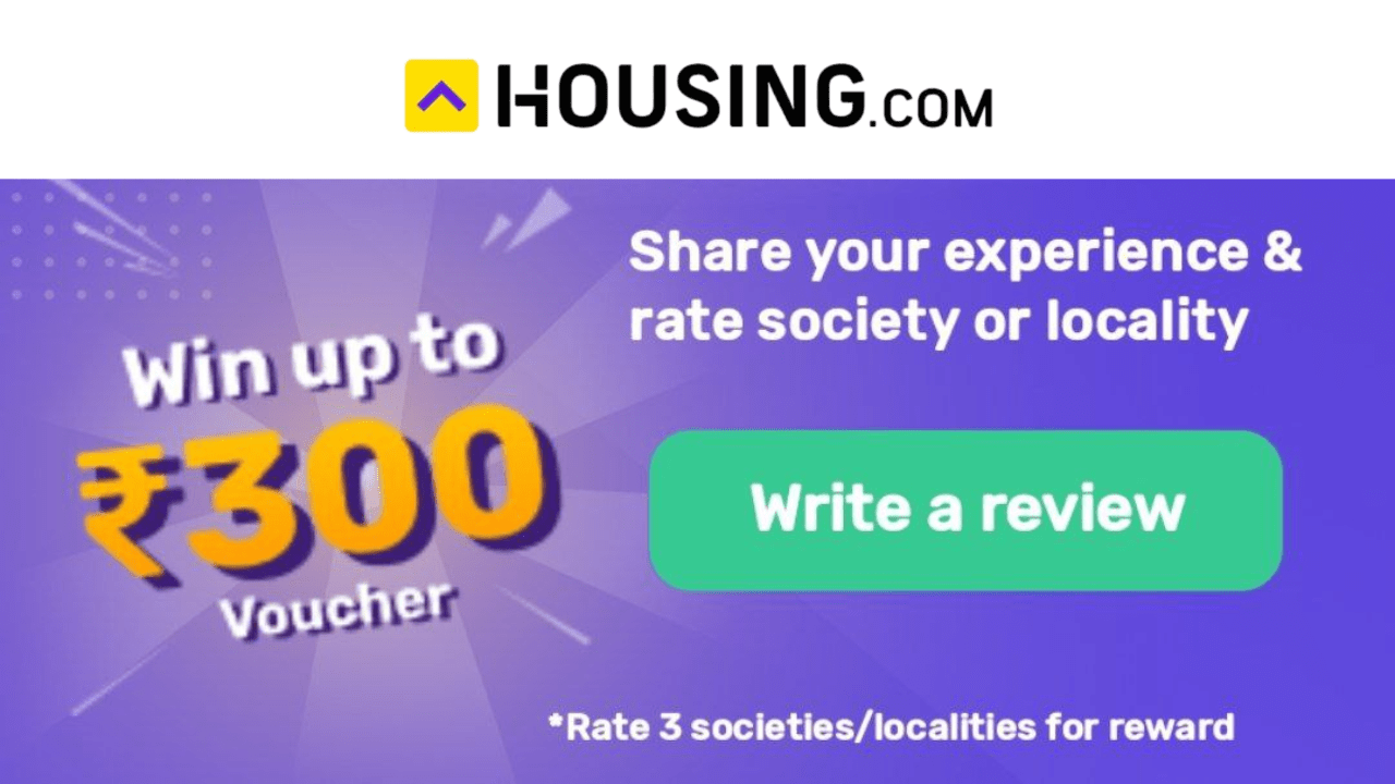 Housing Review and Get Free ₹300 Gift Voucher