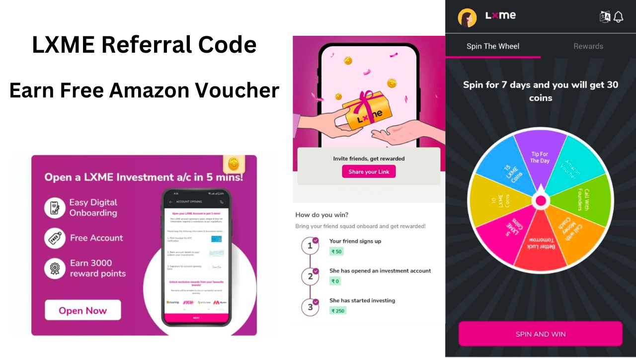 LXME Referral Code Get Free Amazon Voucher ₹50-₹300