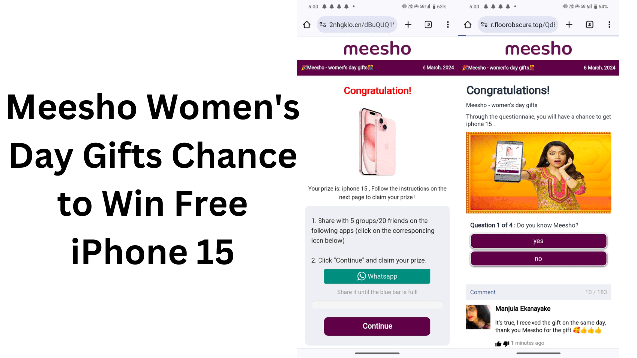 Meesho Women's Day Gifts Chance to Win Free iPhone 15