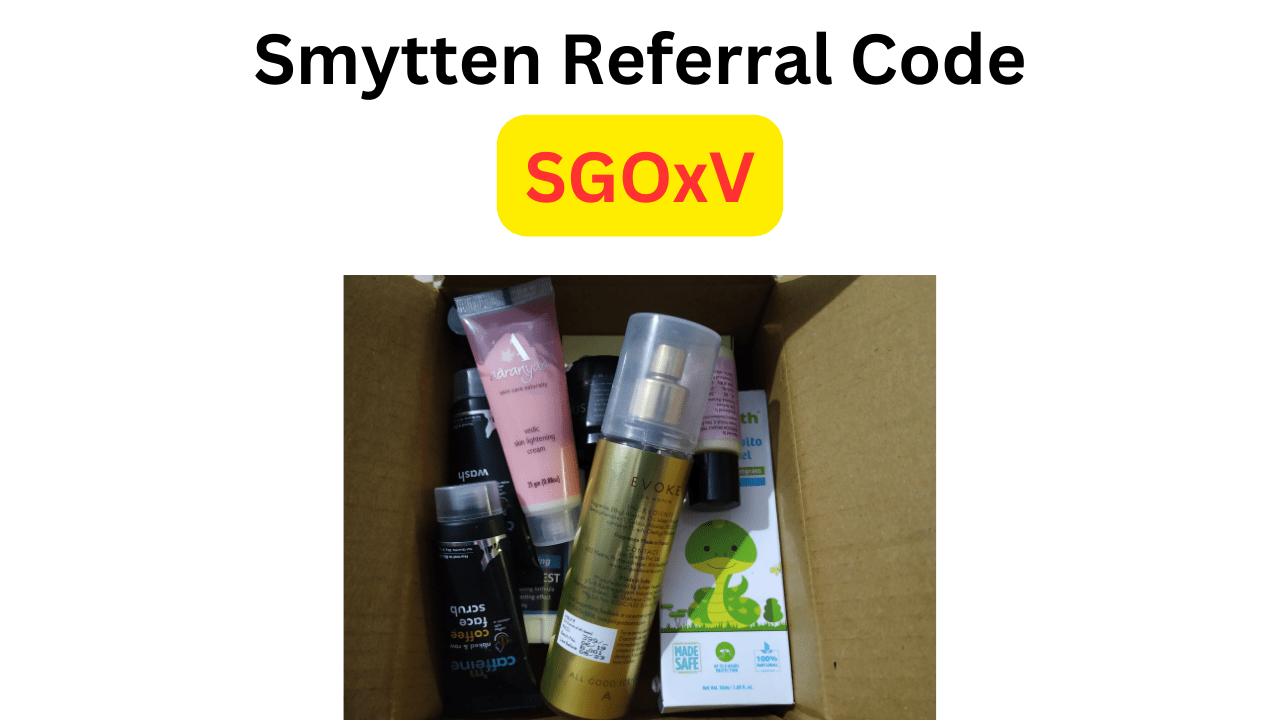 Smytten Referral Code SGOxV Get Free Rs 100 Cash