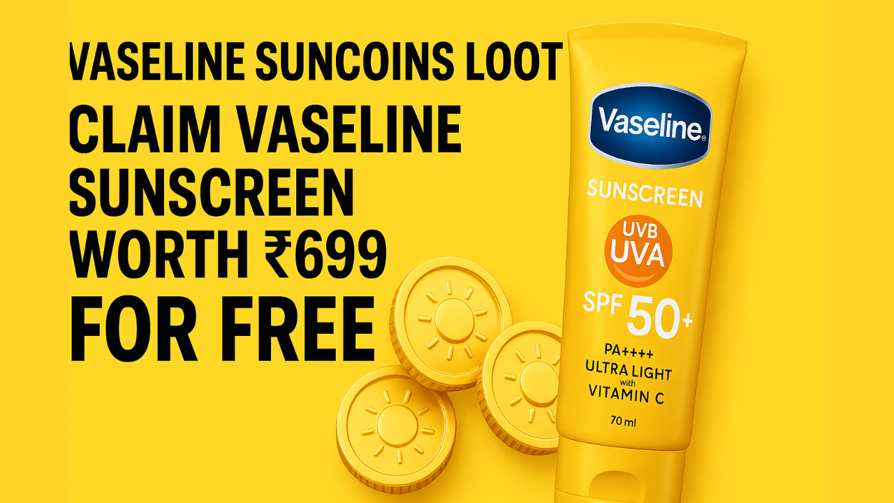 Vaseline Sunscreen SPF 50+ Free Sample worth ₹699