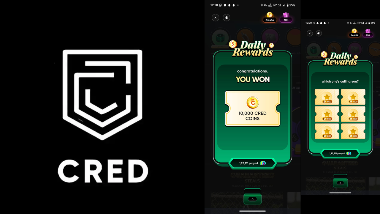 Cred Daily Rewards Get Free 10000 Coins & More