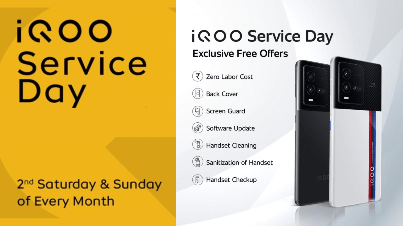 iQOO Service Days Get Free Back Cover & Screen Guard